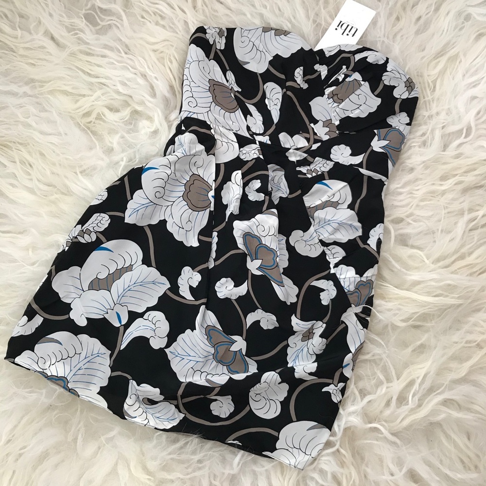 TIBI Silk Sweetheart Mini Dress